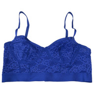 Parade Womens Blue Lace Bustier Bra