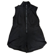 Avia Womens Black Sleeveless Scuba Romper Athletic Shorts Outfit