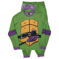 Teenage Mutant Ninja Turtles Mens Donatello Costume Sleepwear Pajama Set