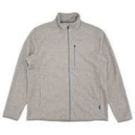 Chaps Mens Light Gray Heather Norwell Performance Fleece Jacket