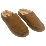 Dockers Mens Brown Whip Stitch Clog Slippers Micro-Suede House Shoes XXL (13)