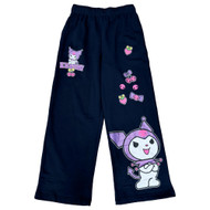 Hello Kitty & Friends Womens Blue Kuromi Sweat Pants Sweats