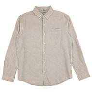 Chaps Seacoast Wash Mens Sand Biege Long Sleeve Linen Shirt