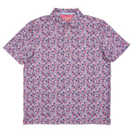 Chaps Mens Pink Carnation Short Sleeve Performance Polo Shirt