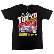 Hello Kitty Mens Black Tokyo Racing Graphic Tee Shirt