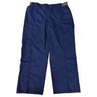Genuine Dickies Womens Navy Blue Pull-On Scrubs Pants 2XL