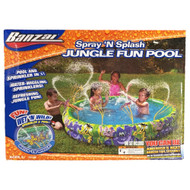 Banzai Spray & Splash Jungle Fun Pool Swimming Pool with Sprinklers