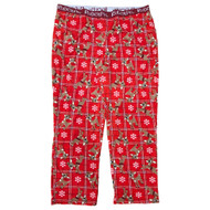 Rudolph Red Nosed Reindeer Womens Red Plaid Fleece Holiday Sleep Pants XXL 18-20