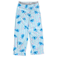 Disney Stitch Womens Blue Wide Leg Sleep Pants Pajama Bottoms Medium