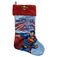 Blue Superman American Hero Christmas Stocking