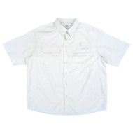 Realtree Mens Light Gray Short Sleeve Fishing Guide Shirt X-Large
