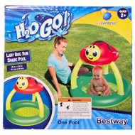 H2O Go! Lady Bug Sun Shade Pool Swimming Pool With Attached Shade