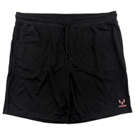 Messi Mens Black Closed Eye Mesh Athletic Jersey Shorts 7.5" Inseam