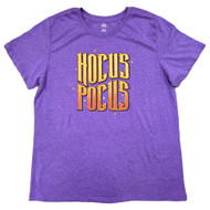 Womens Purple & Orange Hocus Pocus Halloween T-Shirt Tee Shirt Large (12-14)