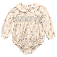 Modern Moments Infant Girls Cotton Floral Romper Snap Bottom Bodysuit