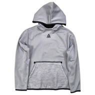 Reebok Boys Light Gray Pull On Hooded Hoodie Sweatshirt