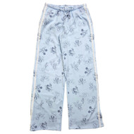 Disney Womens Blue Mickey Mouse, Minnie & Donald Wide Leg Sweat Pants