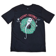 Womens Black Nightmare Before Christmas Creepings Halloween Tee T-Shirt