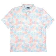 Ben Hogan Mens Palm Leaf Print Short Sleeve Performance Golf Polo Shirt XL