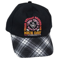 Justice Girls Black Nice Day Baseball Cap Hat