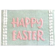 Avanti Happy Easter Bath Rug 20x30 Skid-Resistant Plush Green Bath Mat
