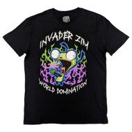 Invader Zim Mens Black Short Sleeve Graphic Tee Shirt