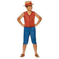 InSpirit Boys One Piece Monkey D. Luffy Pirate Halloween Costume
