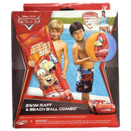 Disney Cars Swim Raft & Beach Ball Combo Pool Toys