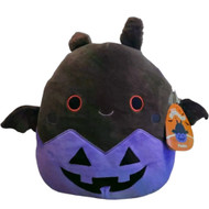 Squishmallows 12" Perkin the Pumpkin Bat Ultra Soft Stuffed Plush Halloween Toy