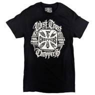 West Coast Choppers Mens Black Nashville Graphic Tee Shirt 3XL