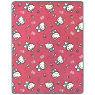 Hello Kitty Sweet Bug Silk Touch Plush Throw Blanket, 46" X 60" Pink