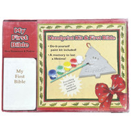 My First Bible Gift Set & Hand Print Ornament Kit, Kids Arts & Crafts Activity