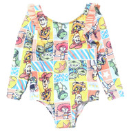 DisneyToy Story Infant Toddler Girls Coral1 Piece Long Sleeve Swim Suit