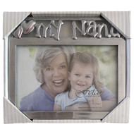 Fetco My Nana Tabletop Picture Frame, 6x4 inch, Silver Toned Metal Photo Frame