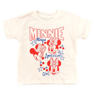 Infant Toddler Girls Minnie Mouse All American Girl Short Sleeve T-Shirt