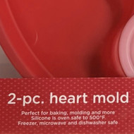 Wilton 2 Piece Silcone Heart Mold for Cakes & Cookies