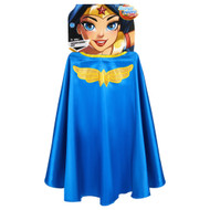 DC Super Hero Girls Wonder Woman Blue Cape Halloween Costume 4-6X
