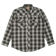 Wrangler Mens Rosin Green Plaid Regular Fit Long Sleeve Western Shirt