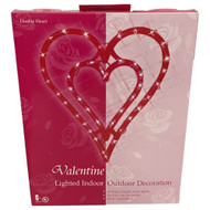 Valentine's Day Lighted Double Heart Lights 18 by 14 Inch