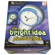 Bright Idea Plasma Clock Blue Desk Top or Wall Mount