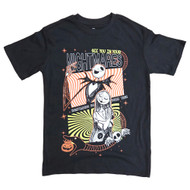 Womens Black Nightmare Before Christmas Halloween T-Shirt Tee Shirt