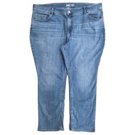 Womens Lee Straight Leg Blue Denim Regular Fit Mid-Rise Jeans 26W