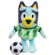 Bluey 9 Inch Plush Stuffie with Soccer Jersey & Ball, Stuffed Animal Pal