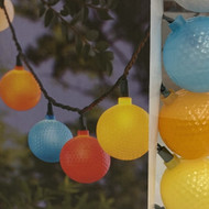 Colorful Dimpled Globe String Lights Set