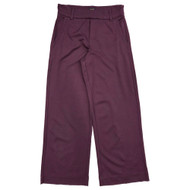 Lee Womens Burgundy Wide Leg High Rise Stretch Fit Pull On Pants
