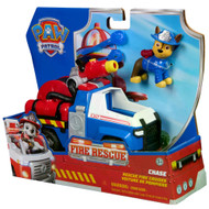 Paw Patrol Fire Rescue Chase Cruiser Vehicle with Action Figure & Projectiles