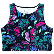 Xersion Girls Quick-Dri Butterfly Athletic Tank Top Built In Sports Bra L14/16.5