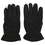 Mens Insulated Black Wool Blend Winter Gloves
