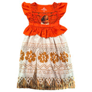 Disney Princess Girls Moana Red Nightgown Short Sleeve
