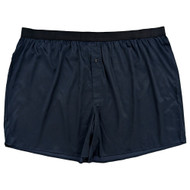 Shaquille O'Neal XLG Mens Big & Tall Navy Blue Stretch Sateen Boxer Briefs 4XL
